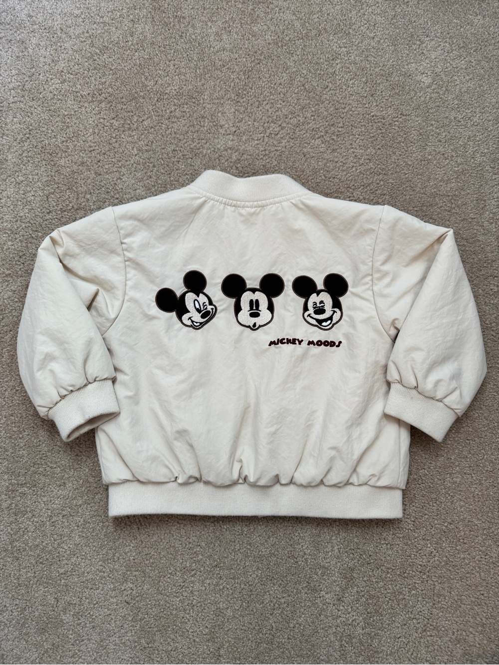 Zara Mickey Mouse Embroidered Jacket